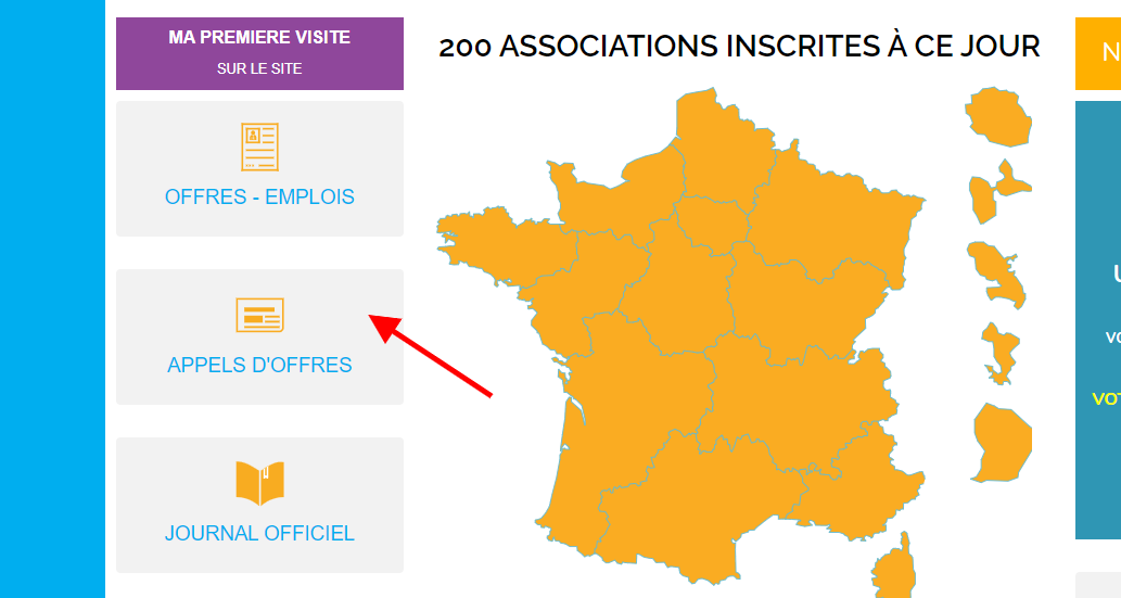 appel d'offre lesitedesassociations.fr